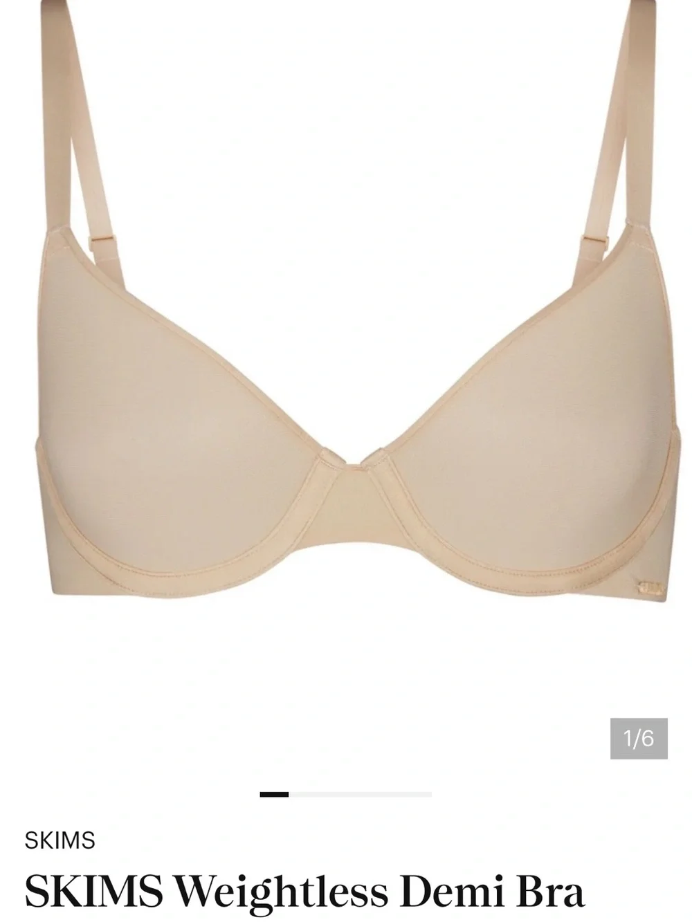Skims Weightless Demi Bra - Picture 5 of 5